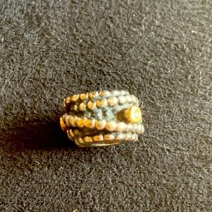 Pandora Charm | Silver and Gold Rope with Diamond